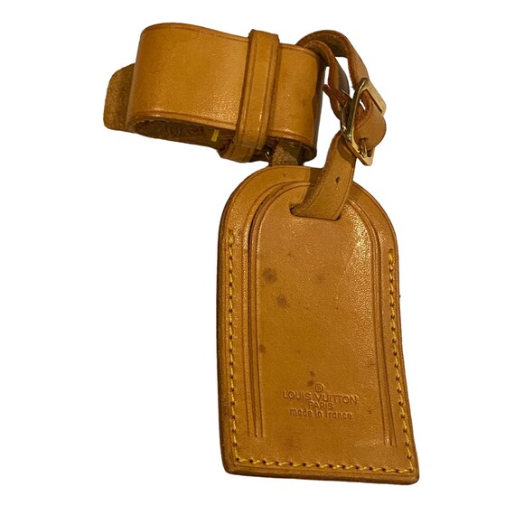 Louis Vuitton Authentic Leather Luggage Tag and Belt/Strap Set - Picture 1 of 6